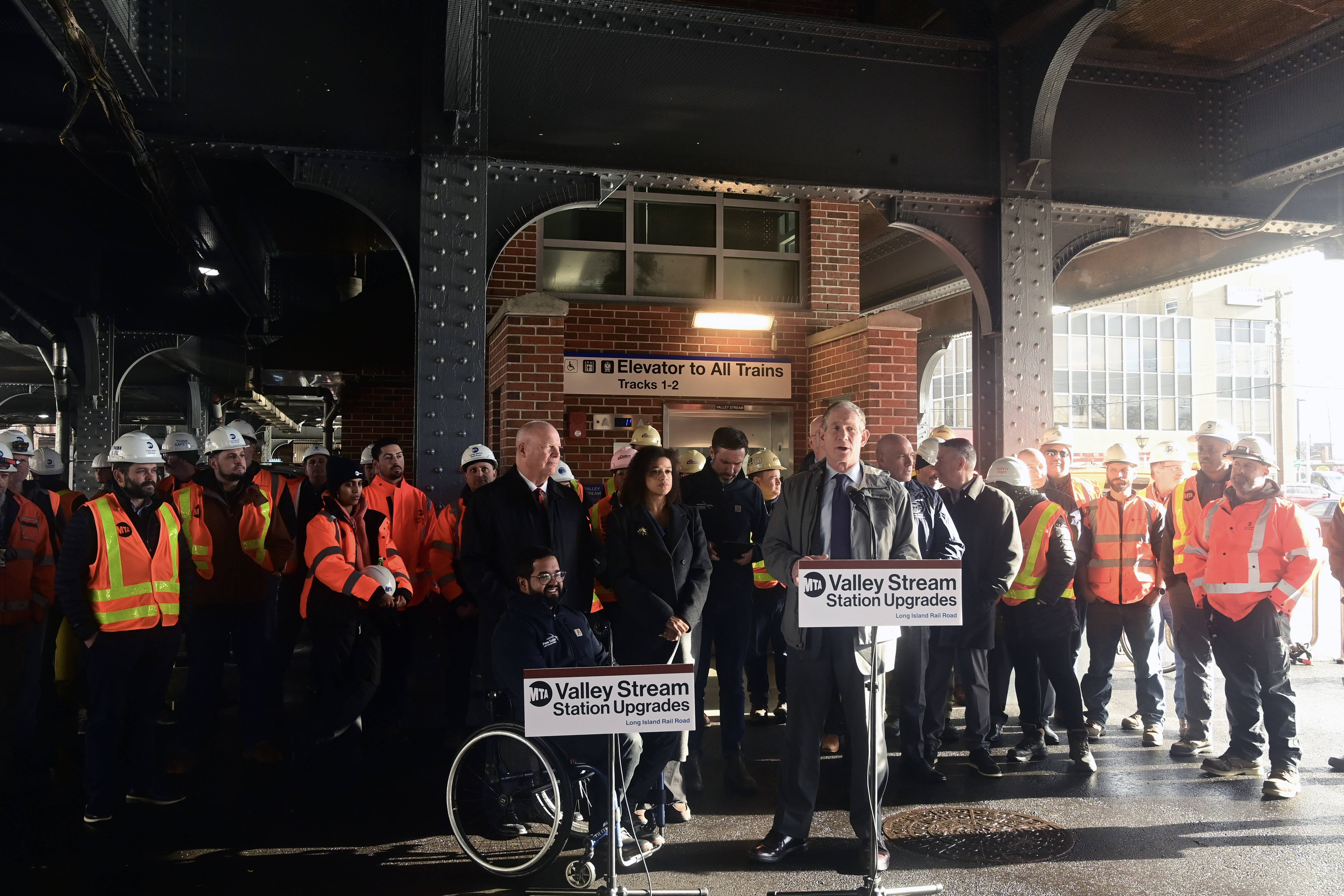 MTA Unveils Renovated Valley Stream LIRR Station