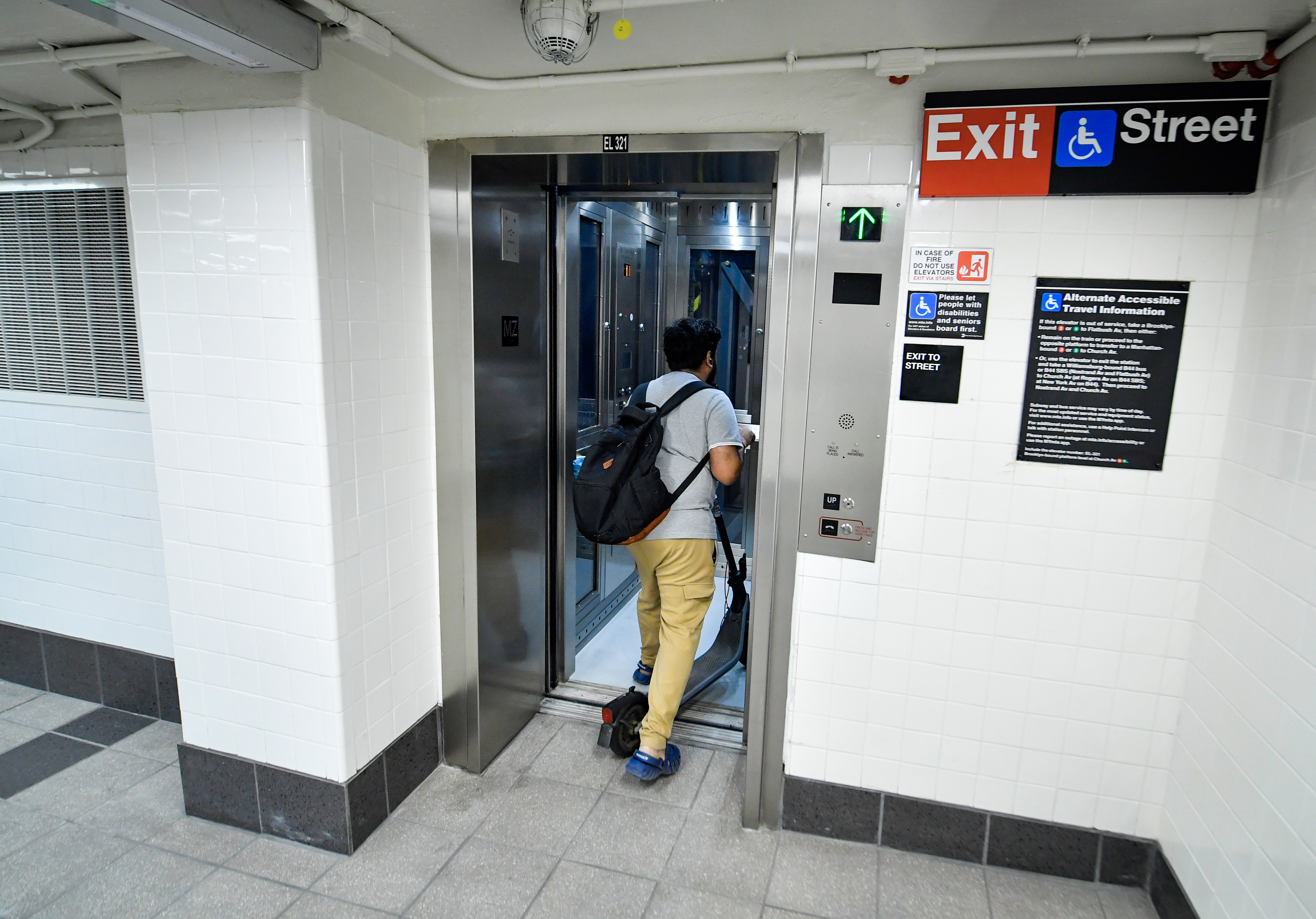 Modernized Elevator Opens at Church Av Station