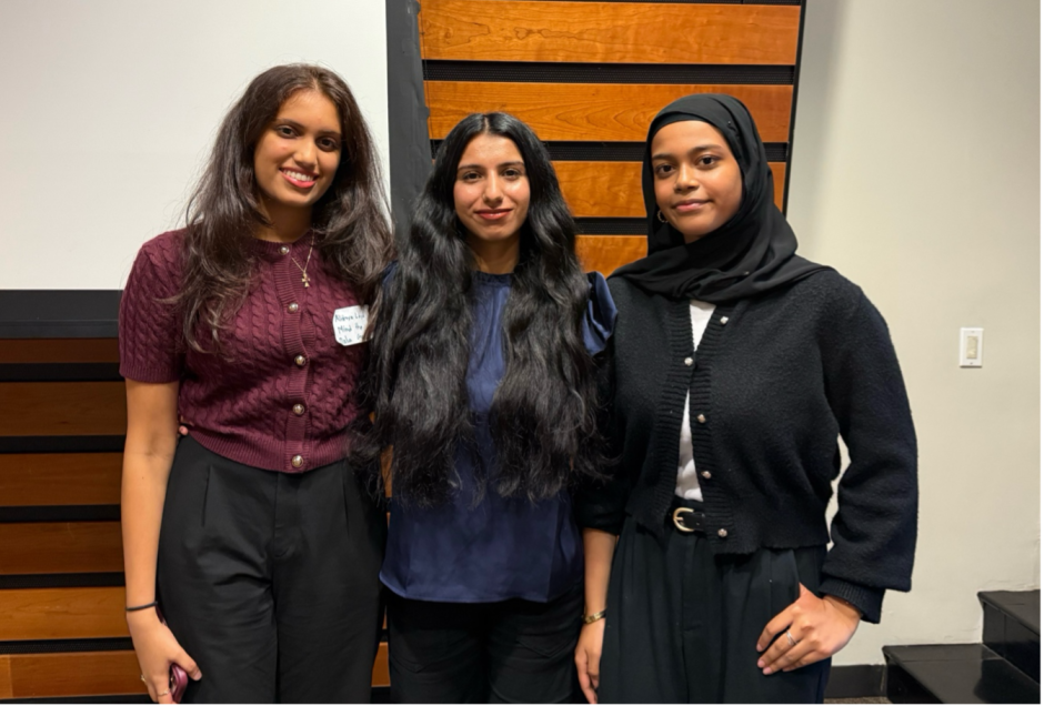 The three members of Team Mind the Data Gap