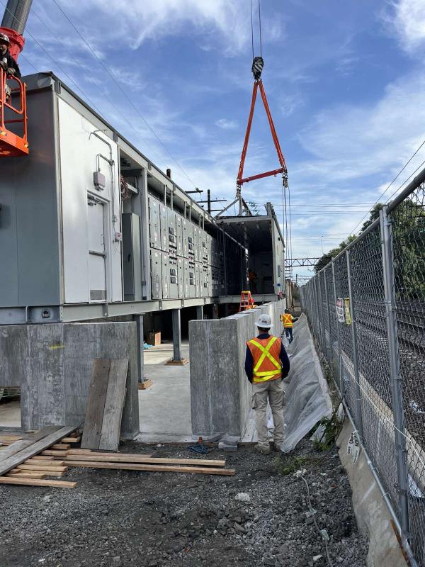 Prefabricated substation construction