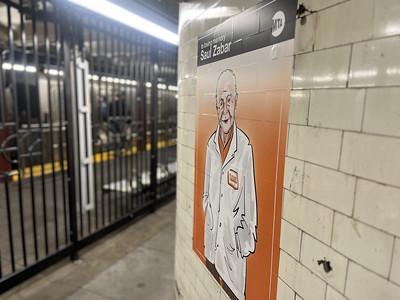 PHOTOS & VIDEO : MTA Unveils Tribute to Legendary Saul Zabar at 79 St Subway Station 