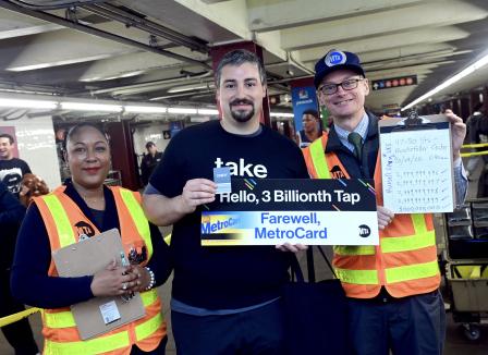 ICYMI: Governor Hochul Announces Record Subway Ridership as MTA Surpasses Three Billion Taps on Contactless Payment System 