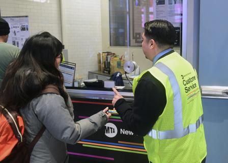 MTA Leaders Join Customers on First Day of OMNY Card Giveaway
