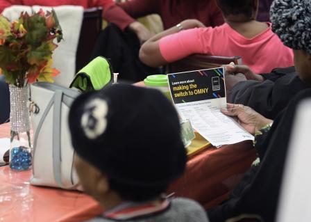 PHOTOS: MTA NYC Transit Leader Visits Robert Couche Senior Center in Queens to Promote Tap and Ride Fare Payment for Transit