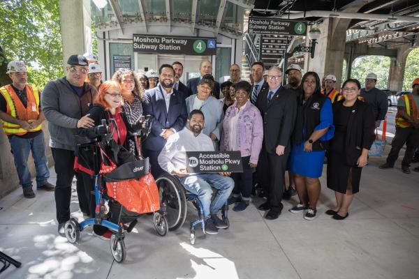 MTA Announces Opening of Two Elevators at the Mosholu Parkway 4 Subway Station, Making Station Accessible