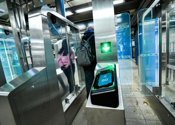 Modern fare gate testing travel alternatives
